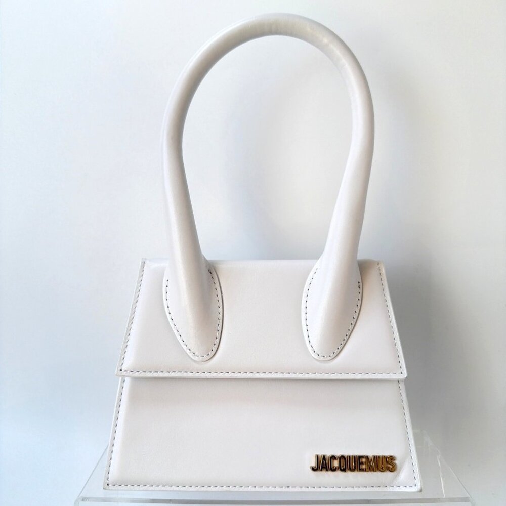Jacquemus Le Chiquito Moyen White Leather Mini Handbag